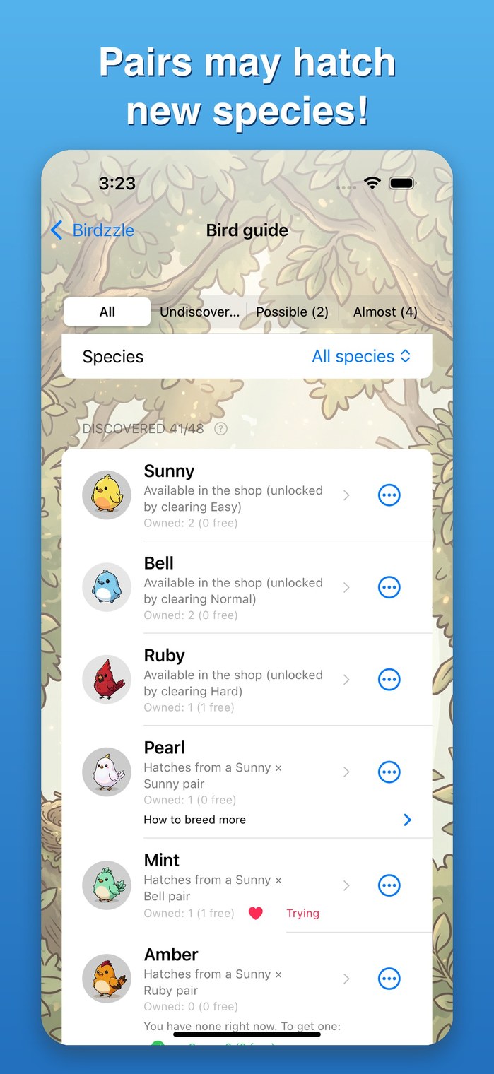 Complete the 48-species bird guide